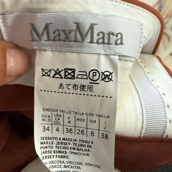 Maxmara Classic Tan Women's Pants Size 4 - Picture 6 of 6